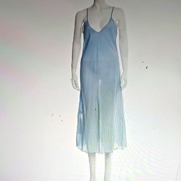 CLOE CASSANDRO Light Blue Spaghetti Strap Dress S - Picture 1 of 6